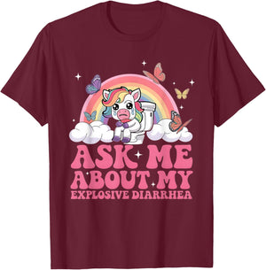 Funny Inappropriate Embarrassing Gag Meme Adult Humor Women T-Shirt - T-Shirt | Maroon