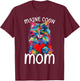 Maine Coon Cat Lovers Heart Design Maine Coon Cat Mom T-Shirt - T-Shirt | Maroon
