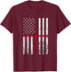 Vintage USA America English Flag St George's Cross England T-Shirt - T-Shirt | Maroon