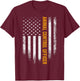 Vintage USA Animal Control Officer American Flag Patriotic T-Shirt - T-Shirt | Maroon