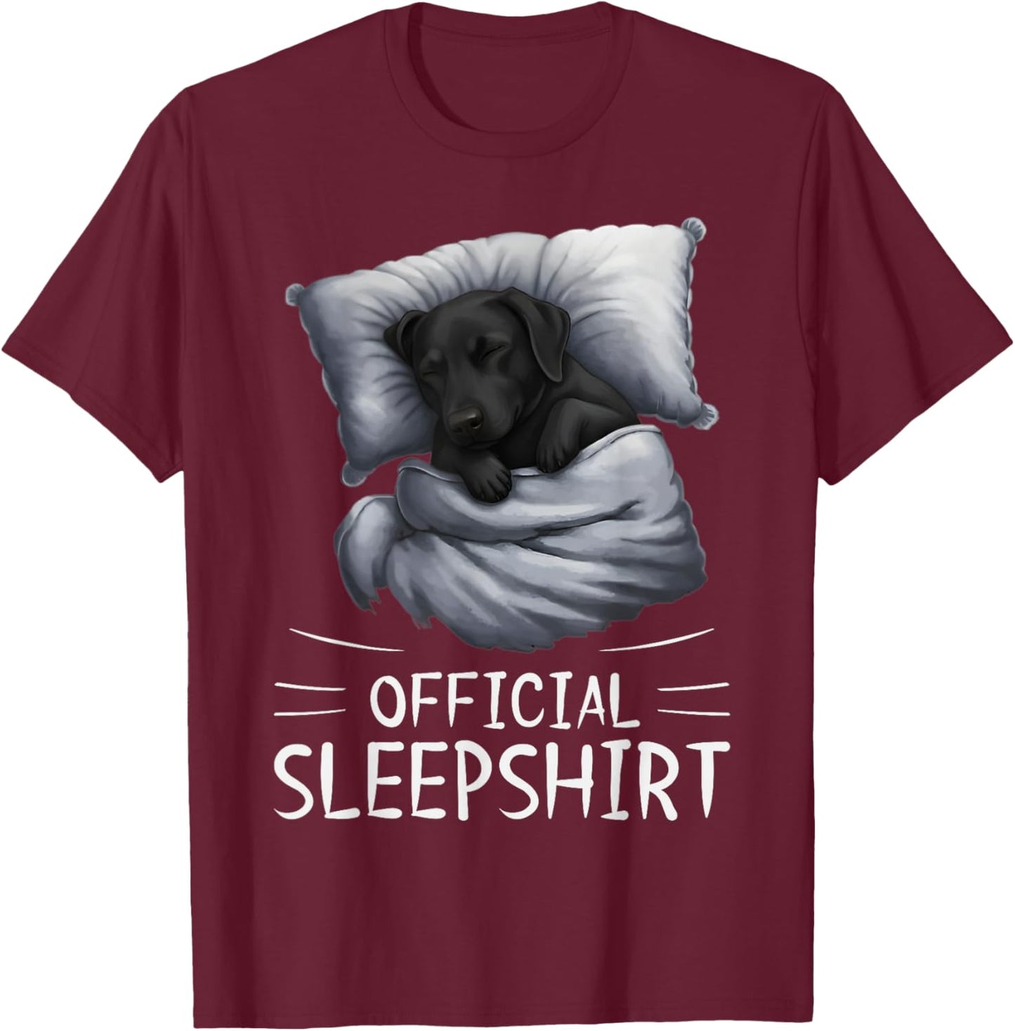 Labrador Retriever Official Sleepshirt Pajamas Nightgown T-Shirt - T-Shirt | Maroon