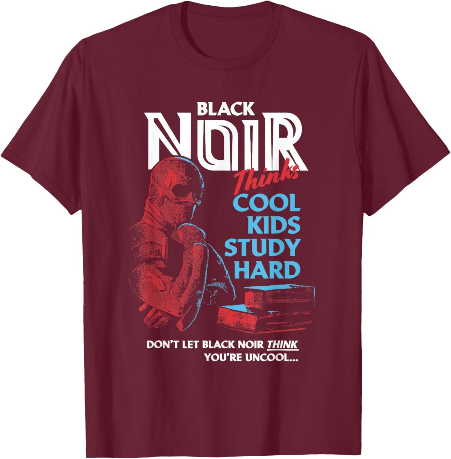 The Boys: Gen V Black Noir Study Ad T-Shirt - T-Shirt | Maroon
