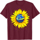 Vincent van Gogh Starry Night Sunflower Impressionism Art T-Shirt - T-Shirt | Maroon