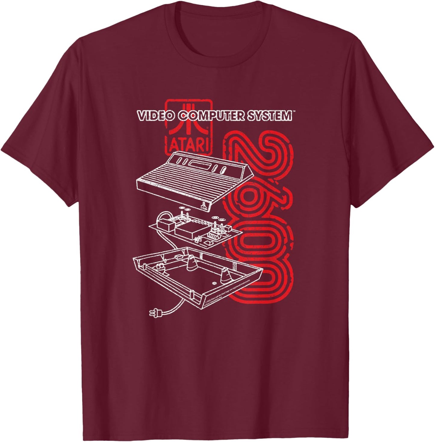 Atari 2600 T-Shirt - T-Shirt | Maroon