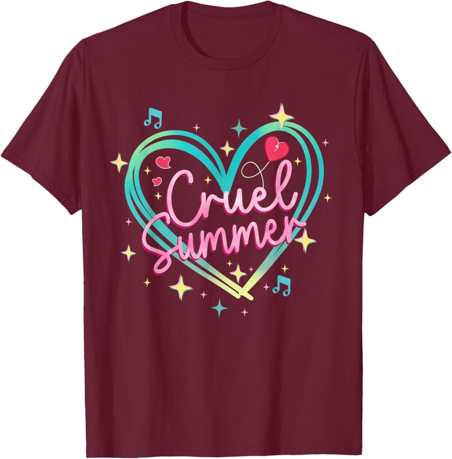 Cruel Summer Funny Cute Retro Vintage 70s 80s Women Men Kids T-Shirt - T-Shirt | Maroon