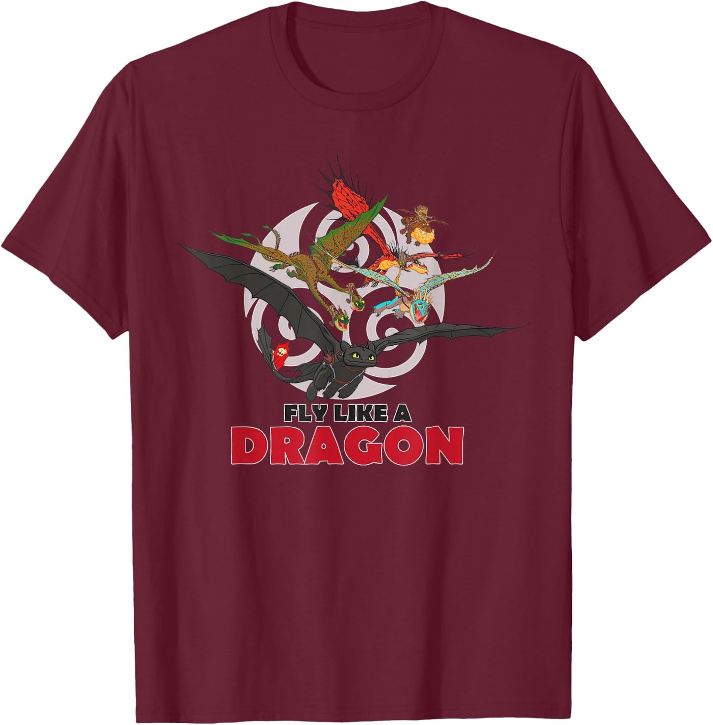 How to Train Your Dragon 3 Fly Like a Dragon T-Shirt - T-Shirt | Maroon