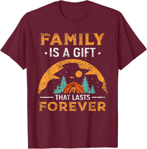 Family Is A Gift That Lasts Forever Relatives Reunion T-Shirt - T-Shirt | Maroon