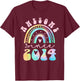 Awesome Since 2014 11 Year Old Rainbow Tie Dye 11th Birthday T-Shirt - T-Shirt | Maroon