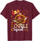CNA Gobble Squad Thanksgiving Turkey As Nurse Nursing Lover T-Shirt - T-Shirt | Maroon