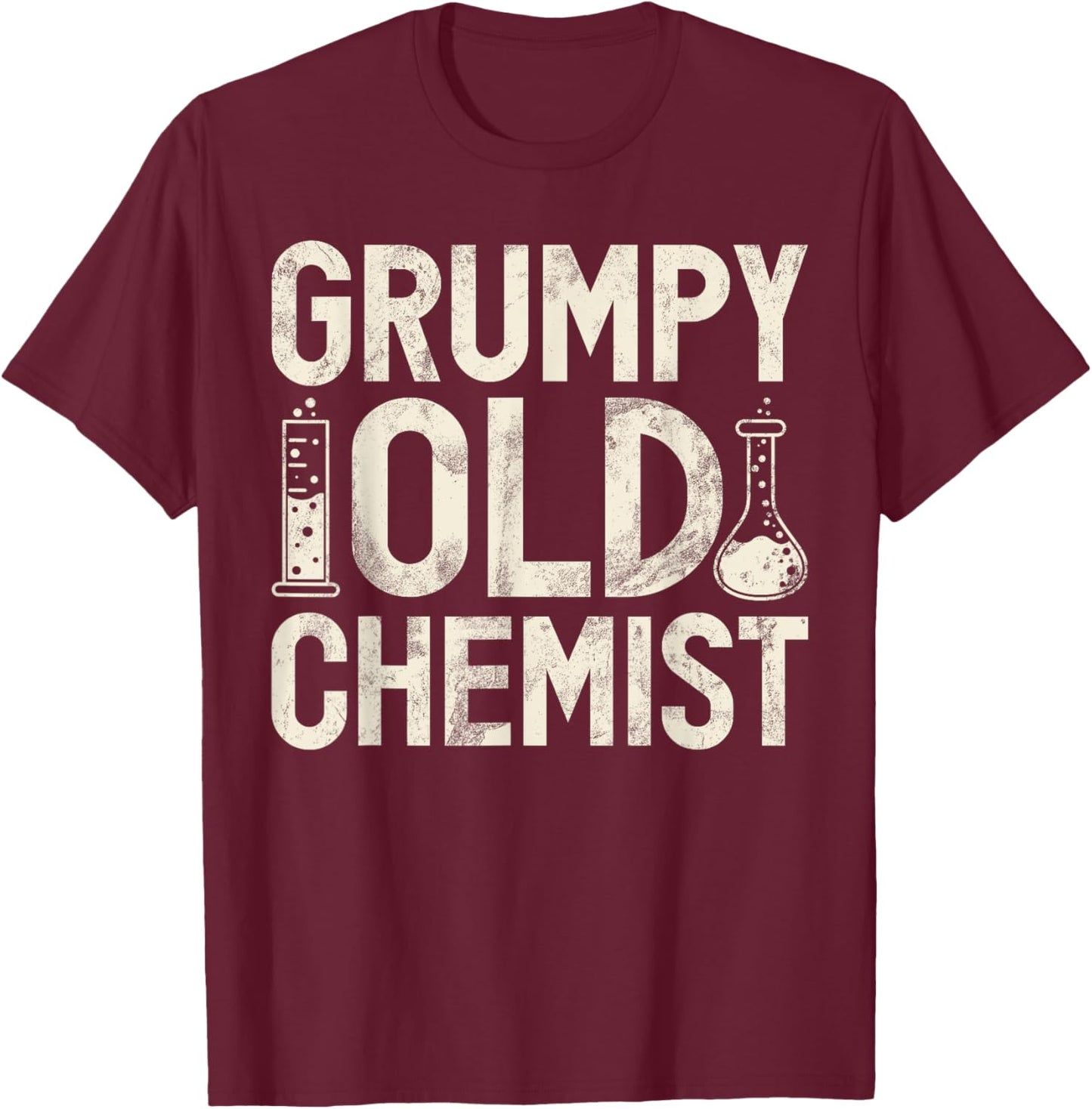 Grumpy old Chemist T-Shirt - T-Shirt | Maroon