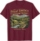 Great Smoky Mountain US National Park Vintage Men Women Kids T-Shirt - T-Shirt | Maroon