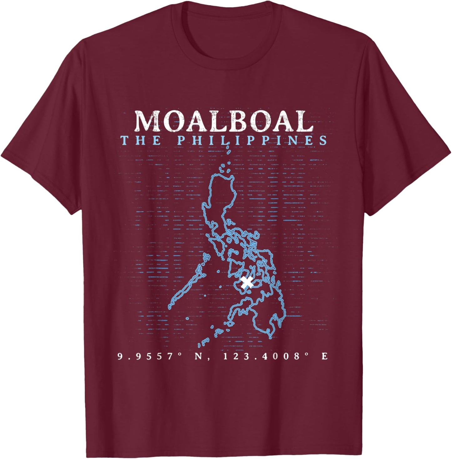 The Philippines Moalboal T-Shirt - T-Shirt | Maroon