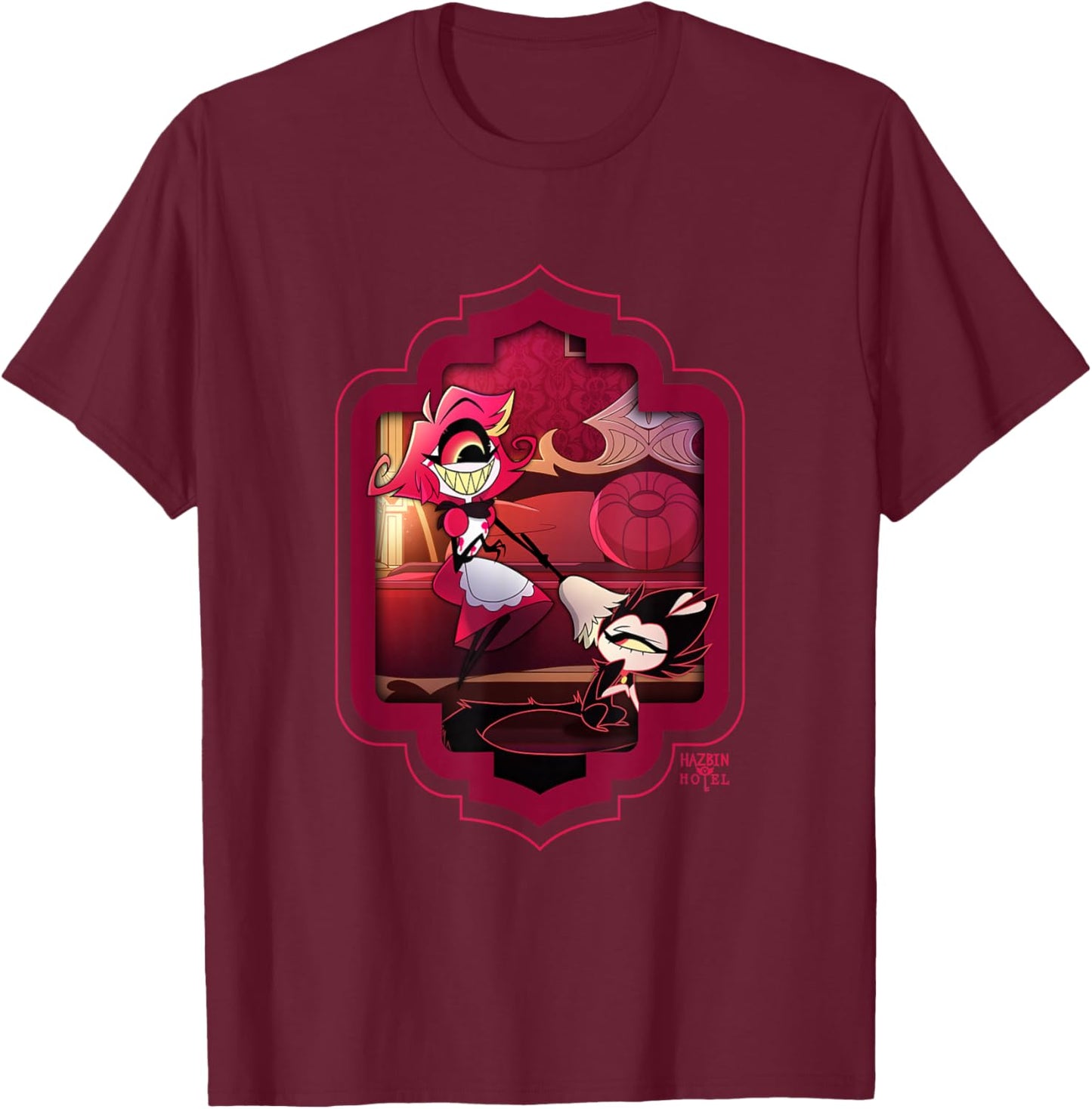 Hazbin Hotel - Niffty T-Shirt - T-Shirt | Maroon
