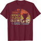 My Favorite Hockey Player Calls Me Dad Shirt Daddy Gifts T-Shirt - T-Shirt | Maroon