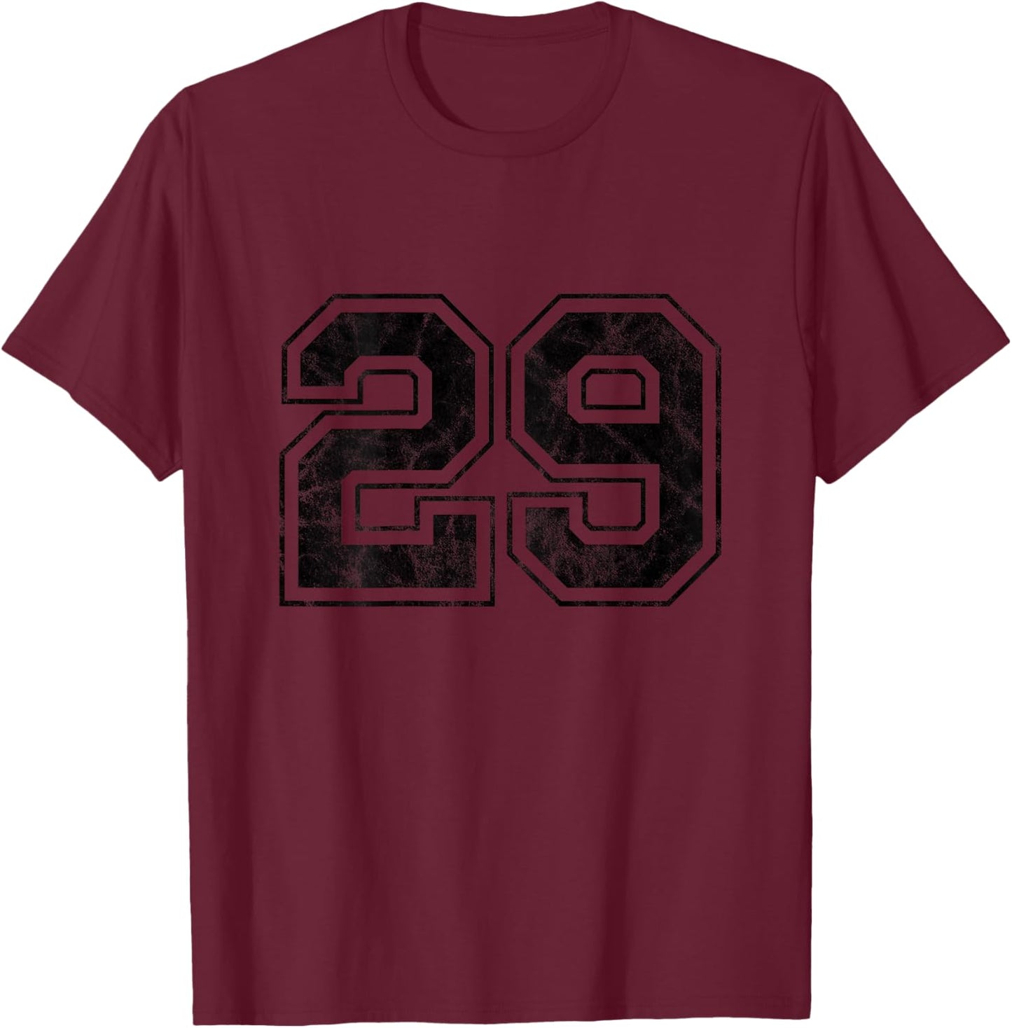 Number 29 on the back T-Shirt - T-Shirt | Maroon