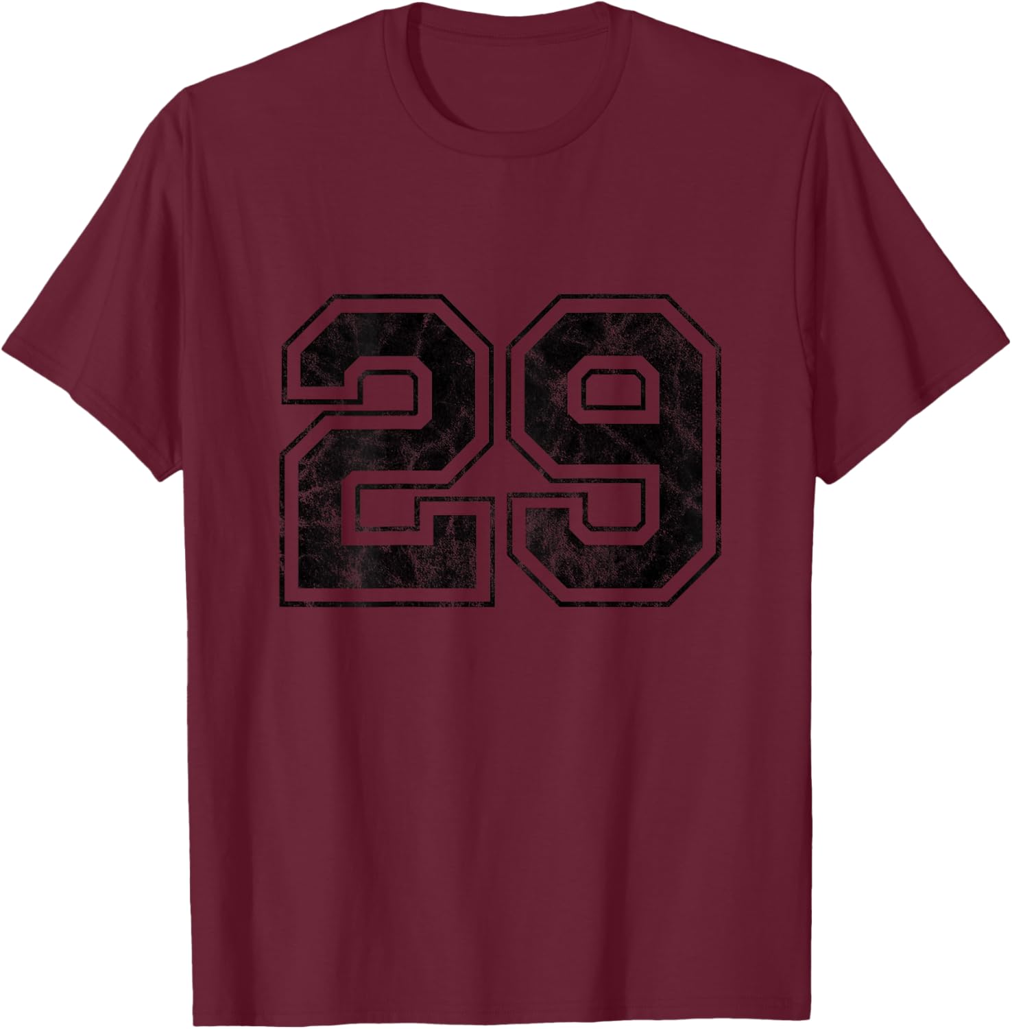 Number 29 on the back T-Shirt - T-Shirt | Maroon