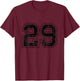 Number 29 on the back T-Shirt - T-Shirt | Maroon