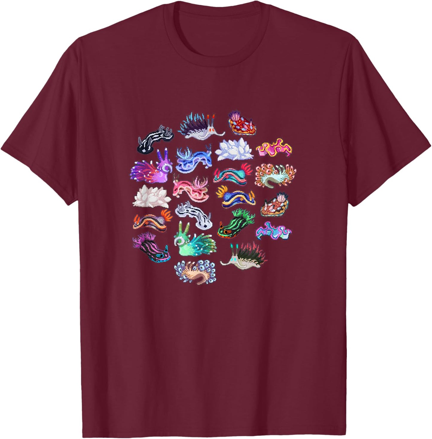 Nudibranch Scuba Diving Shirt T-Shirt - T-Shirt | Maroon