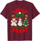 Baking Spirit Bright Donut Christmas Tree Xmas Cookie Kids T-Shirt - T-Shirt | Maroon