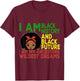 Remembering My Ancestors Celebrate Juneteenth Black Girl Kid T-Shirt - T-Shirt | Maroon