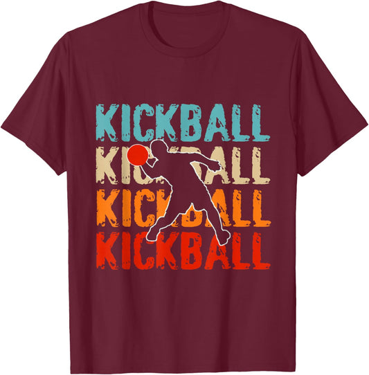 Love kickball men Shirt kickball Lovers and girls T-Shirt - T-Shirt | Maroon