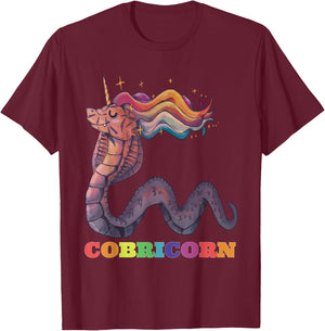 King Cobra Unicorn Cobricorn Funny Snake Lover Gift Cute T-Shirt - T-Shirt | Maroon