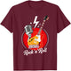 1950's Rock 'n' Roll 50's Music Fun T-Shirt - T-Shirt | Maroon