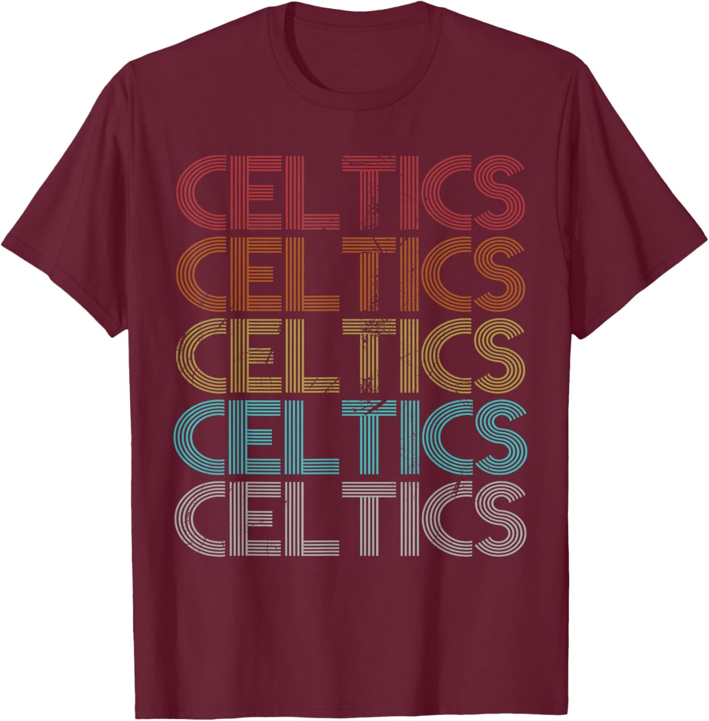 Retro Vintage Celtics T-Shirt - T-Shirt | Maroon