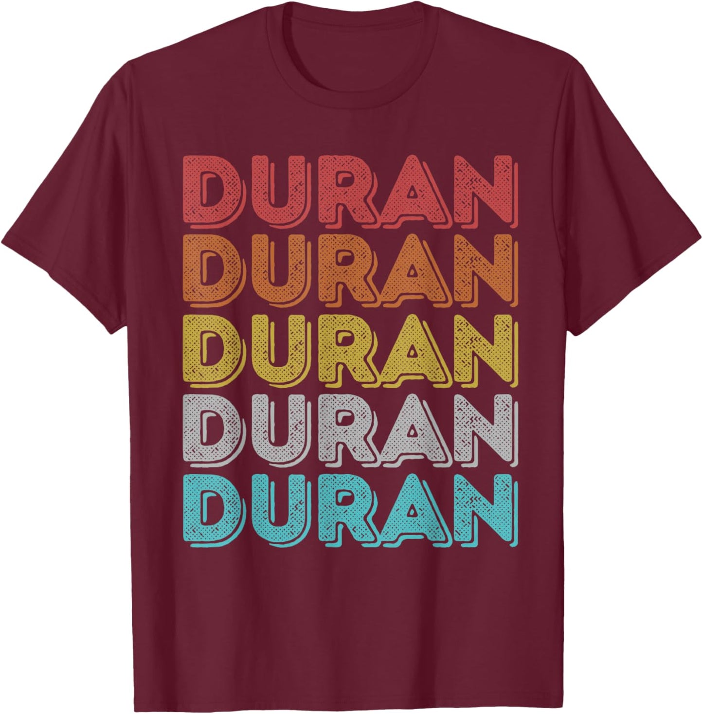 Vintage Retro Duran T-Shirt - T-Shirt | Maroon