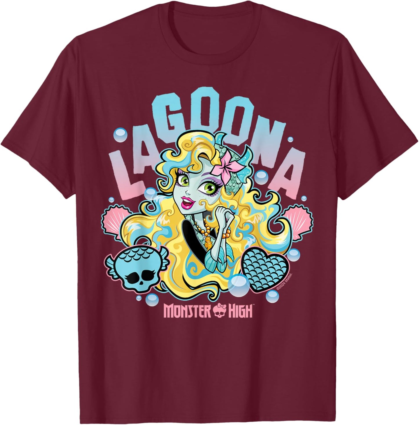 Monster High - Lagoona Blue T-Shirt - T-Shirt | Maroon