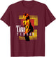 Red And Yellow Blocks T-Shirt - T-Shirt | Maroon