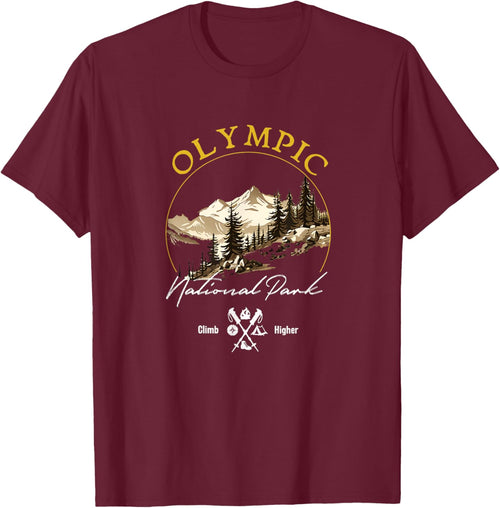 Olympic National Park Retro Vintage Apparel - Souvenir
