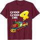 Kids Choo Choo I'm 4 Years Old Locomotive Boys Train 4th Birthday T-Shirt - T-Shirt | Maroon