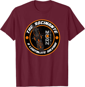 Vintage Retro The Rocinante A Legitimate Salvage T-Shirt - T-Shirt | Maroon