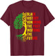 Black History Honoring The Past African Pride Black History T-Shirt - T-Shirt | Maroon