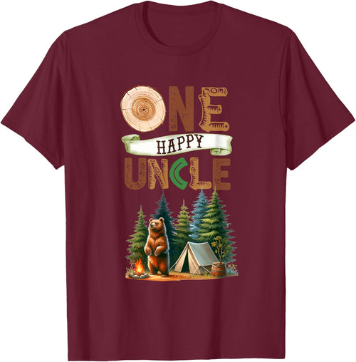One Happy Uncle Camper First Birthday Camping Bear Uncle