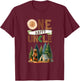 One Happy Uncle Camper First Birthday Camping Bear Uncle T-Shirt - T-Shirt | Maroon