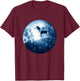 Bluetick Coonhound Dog Moon Dog Mom Dad Women Men Dog Lovers T-Shirt - T-Shirt | Maroon