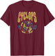 X-Men - Cyclops Metal Inspired T-Shirt - T-Shirt | Maroon