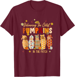L&D Nurse Delivering The Cutest Pumpkins In The Patch T-Shirt - T-Shirt | Maroon