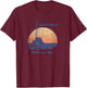 Jaws Vintage Amity Island T-Shirt - T-Shirt | Maroon