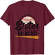 Baseball Sister I'm Just Here for the Snacks Funny Baseball T-Shirt - T-Shirt | Maroon