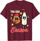 Tis The Season Cookie Milk Christmas Xmas Men Women Kids T-Shirt - T-Shirt | Maroon