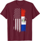 Paraguayan American Flag - Pride Paraguay USA Shirt T-Shirt - T-Shirt | Maroon