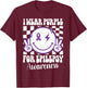 I Wear Purple For Epilepsy Awareness Smile Face Epilepsy T-Shirt - T-Shirt | Maroon