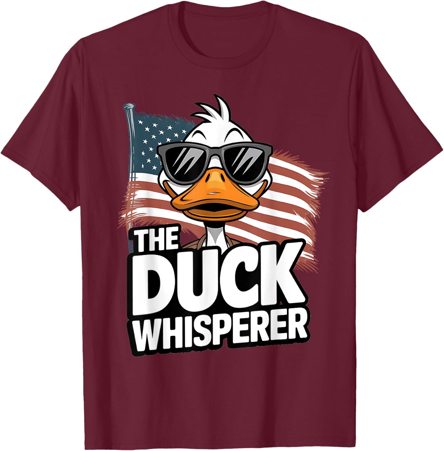 The Duck Whisperer Farmer Animal Farm Funny Women T-Shirt - T-Shirt | Maroon
