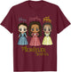 Schuyler Sisters - Kawaii Art by Mary Layton T-Shirt - T-Shirt | Maroon