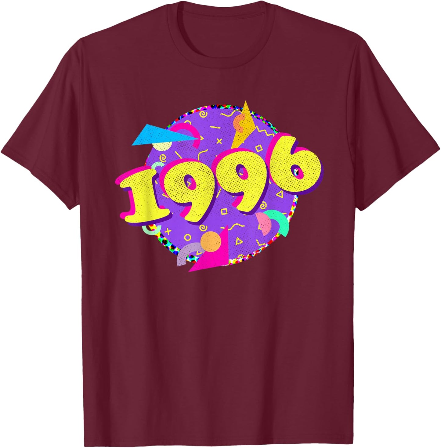 Birthday Retro 90s Style 1996 T-Shirt - T-Shirt | Maroon