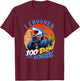 Kids I Crushed 100 Days of School Boy Shark Monster Truck Driver T-Shirt - T-Shirt | Maroon