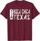 Boca Chica Texas Starship Retro White T-Shirt - T-Shirt | Maroon